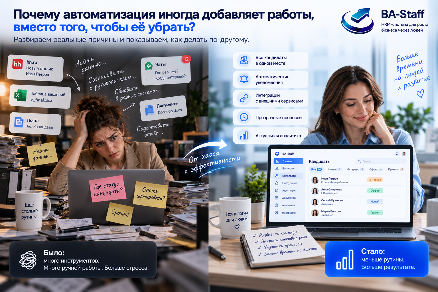 Почему автоматизация иногда добавляет работы вместо того, чтобы её убрать